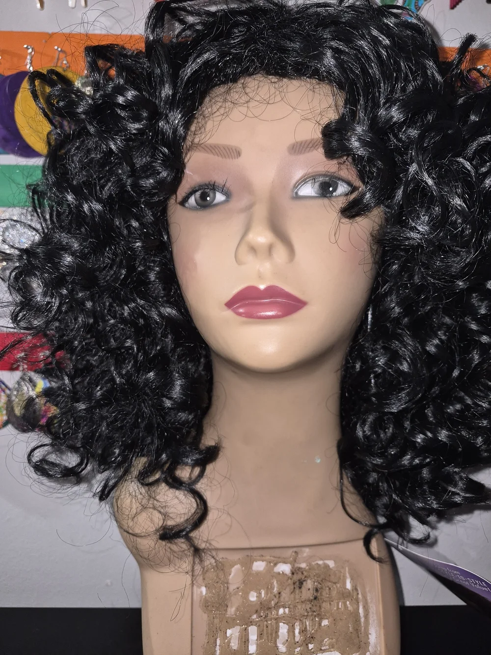 Black Curly Short Wig - Classic Everyday Style